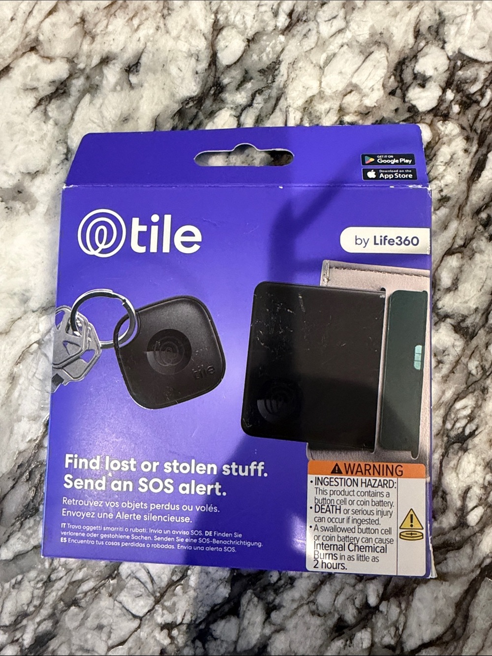 TILE- Bluetooth Tracker - Black